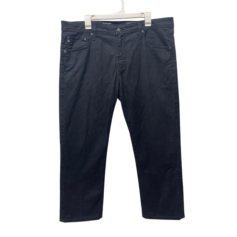 Adriano Goldschmied Men's The Matchbox Slim Straight jeans black denim size 38